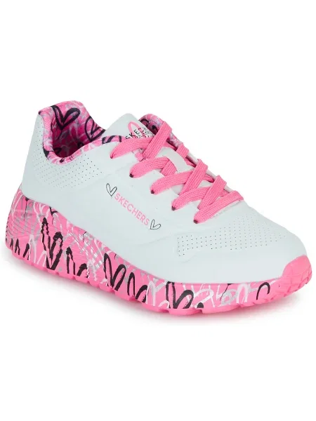 Pantofi copii Skechers alb