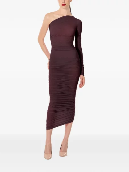 Body Wolford drapat cu un umăr gol violet