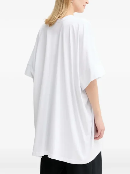 Koszulka Mmc Studio z nadrukiem w tygrysie prążki biała