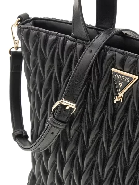 Shopperka dziecięca Guess czarna