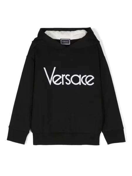 Bluza z kapturem dziecięca Versace czarna