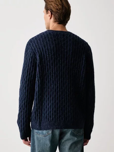 Levi's sweter z wełną PRESIDIO granatowy