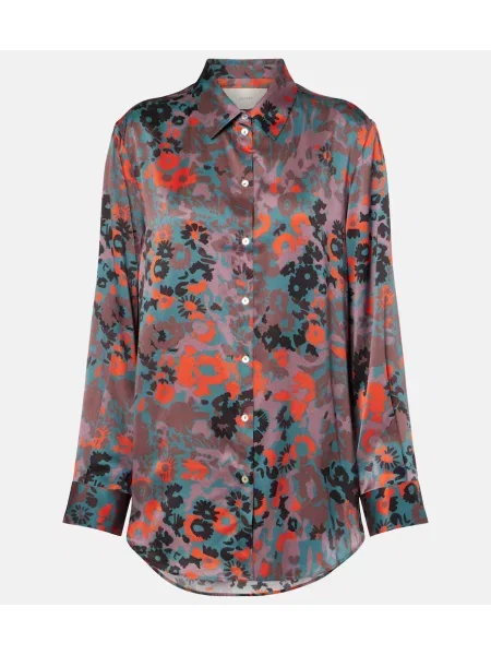 Cămașă Asceno de mătase cu imagine