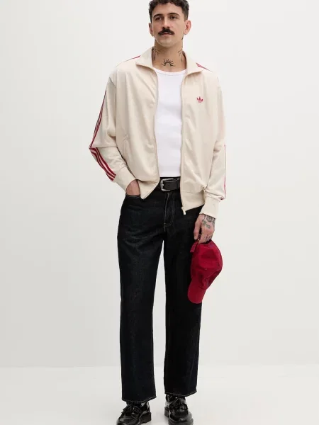 Adidas Originals mikina na pánska Firebird béžová