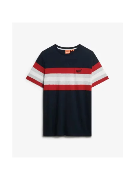Koszulka Superdry Essential Stripe niebieska