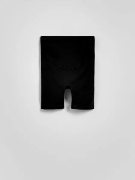 Reserved Bezszwowe kolarki z szerokim pasem czarny