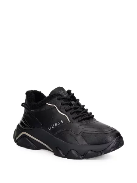 Sneakerși Guess chunky negru