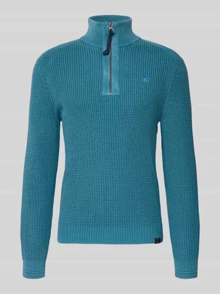 Bluza z kołnierzem o kroju slim fit z imitacji dzianiny Lerros