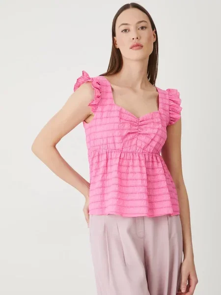 Блуза Medicine дамска с изчистен дизайн розово
