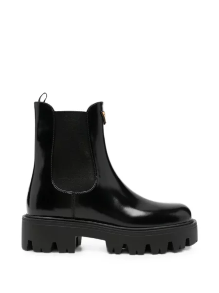 Botine chelsea Prada cu autograf negru