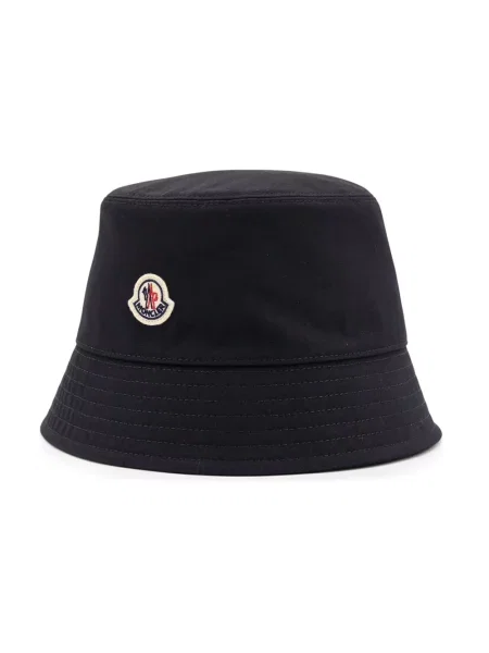 Kapelusz Moncler z logo czarny