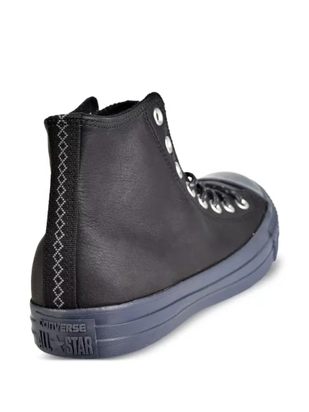 Kožené retro tenisky Converse Chuck Taylor All Star s výšivkou černé