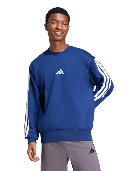 ADIDAS SPORTSWEAR Športová mikina námornícka modrá biela