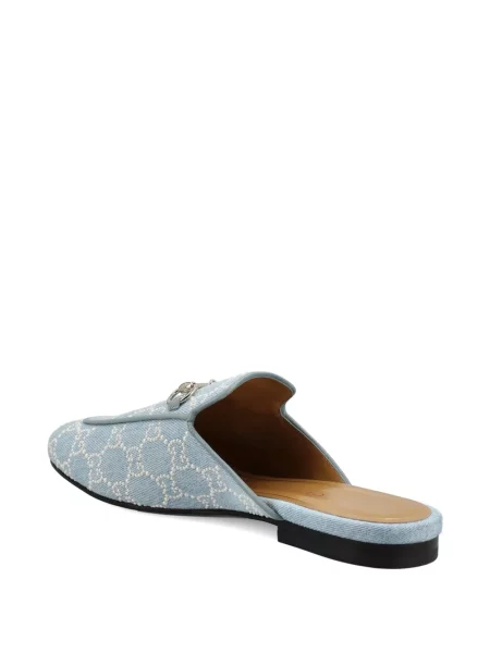 Papuci de casă Gucci cu perle albastru