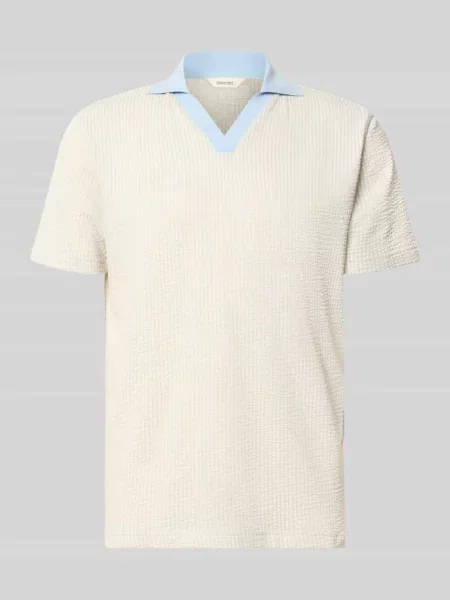 Koszulka polo w kroju regular fit o wyglądzie seersucker model MARNI' Selected Homme