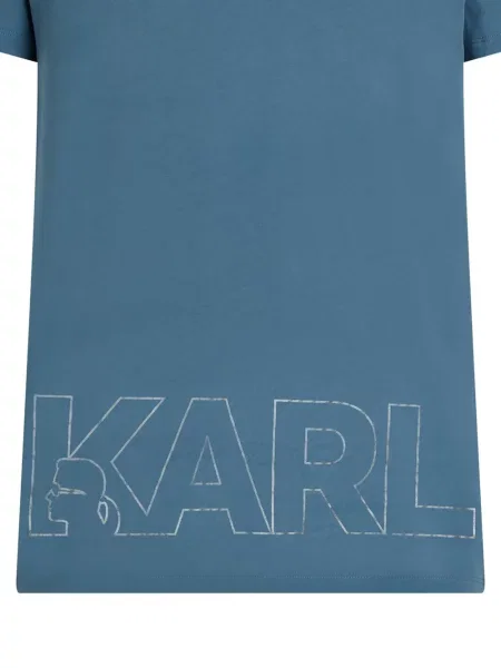 Tricou Karl Lagerfeld cu imagine albastru