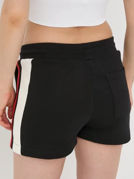 The Kooples szorty czarny gładkie high waist