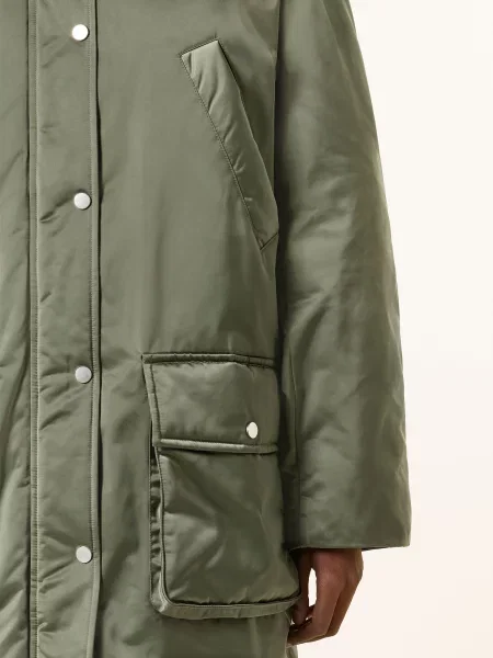 Baum Und Pferdgarten Parka Daimi Z Kombinace Materiálů A S Odnímatelným Límcem khaki / velbloudí