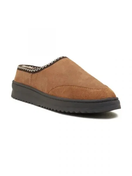 EMU Australia Papuci de casă Platinum Outback Scuff | piele întoarsă cu adaos de lână maro