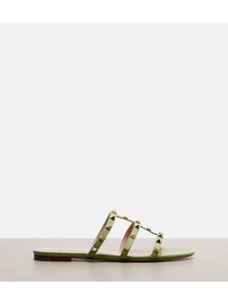 Sandale Valentino Garavani din piele verde