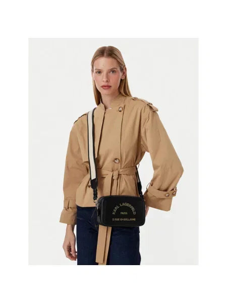 Karl Lagerfeld torebka crossbody skórzana czarna