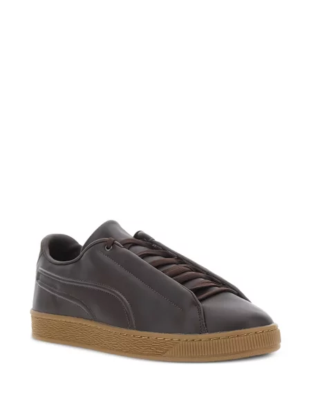 Bőr sneaker Puma autogrammal barna