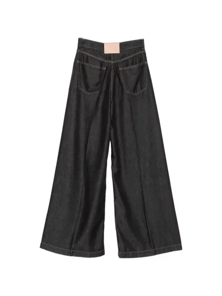 Blugi cu picior larg Nude negru