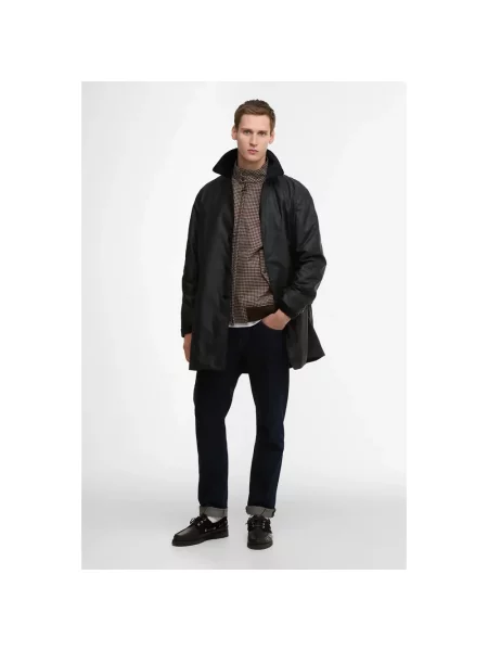 Woskowany płaszcz Barbour niebieski
