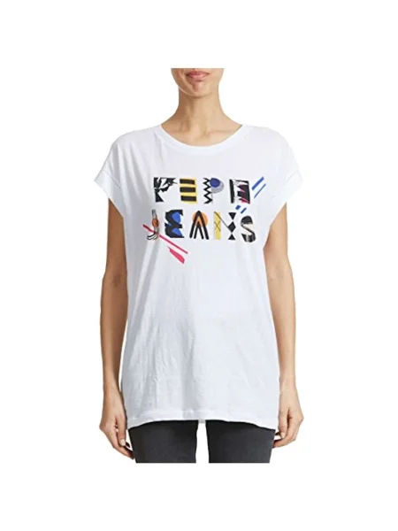 Denim ruha Pepe Jeans fehér