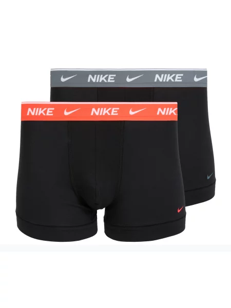 Boxeri pentru bărbați Nike Cotton Stretch Trunk 2 pairs onyx