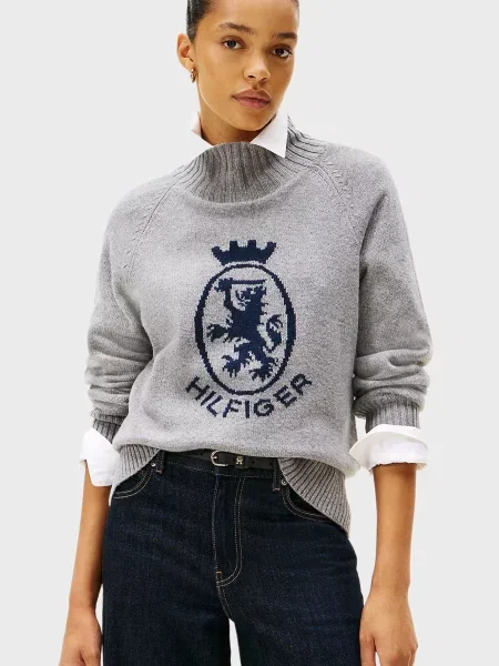 Вовняна водолазка Tommy Hilfiger сіра