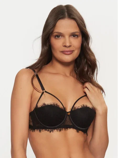 TWINSET Sutien Balconette negru