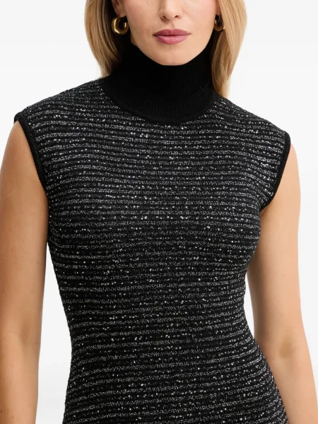 Rochie mini Simona Corsellini cu paiete de costum negru