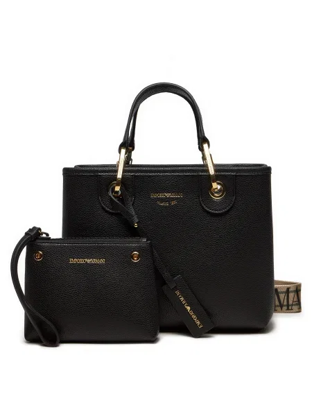 Emporio Armani crossbody kabelka dámska z imitácie kože čierna