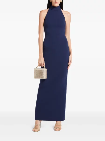 Rochie maxi Solace London de costum albastru