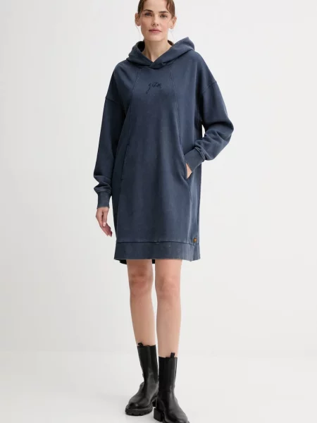 G-Star sukienka mini oversize niebieski