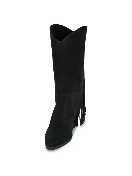 Pantofi Exé Shoes din piele de căprioară negru