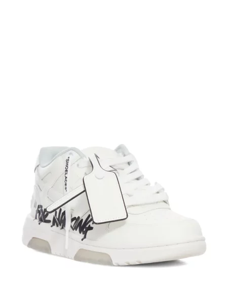 Sneakers Off-white με σχέδιο λευκό