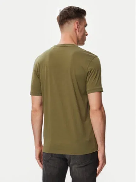 HUGO T-shirt Kaki Regular Fit