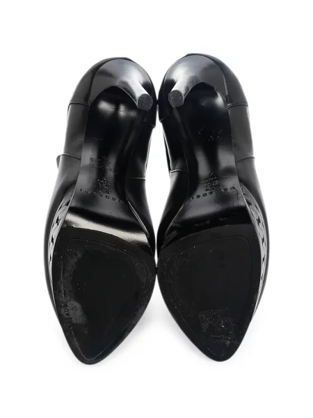 Cizme scurte Casadei cu platformă negru