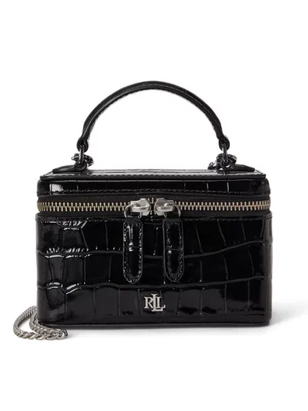 LAUREN RALPH LAUREN Ročna torba črna