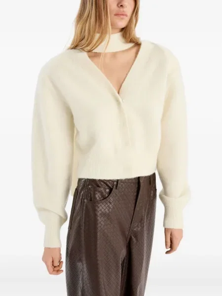 Pleteni šal Rotate Birger Christensen bijela