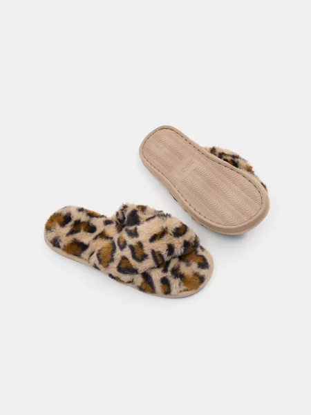 Леопардовые тапочки Sinsay
