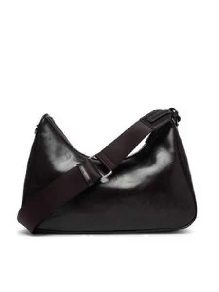 Armani Exchange crossbody torba za žene od imitacije kože smeđa