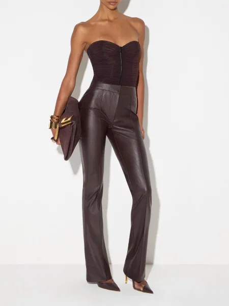 Брюки Elisabetta Franchi коричневые