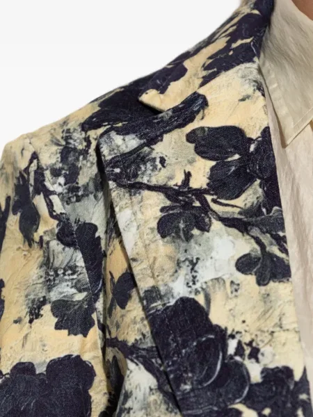 Sacou R13 cu model floral cu imagine negru