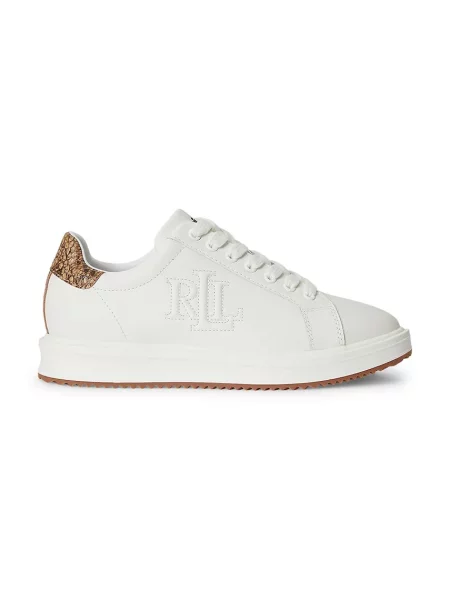 Lauren Ralph Lauren Ainsley sneakers pentru femei din piele alb