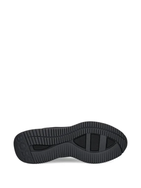 Sneakerși Boss cu șireturi din dantelă negru
