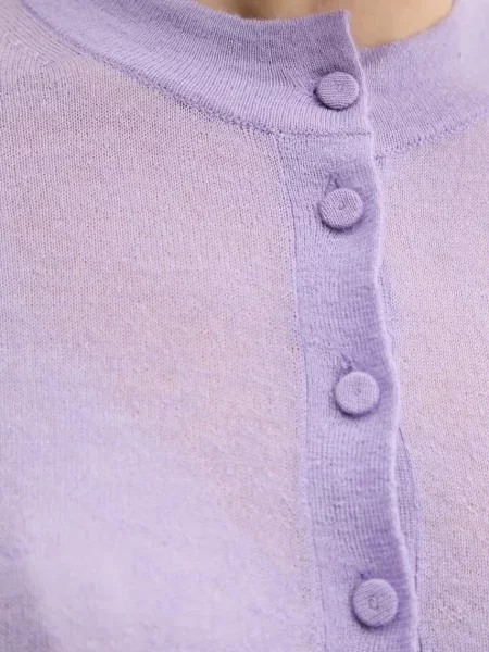 Кардиган з вовною MAX&Co. легкий фіолетовий