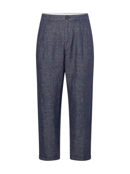 SELECTED Kalhoty se sklady v pase antracitová / melír šedý